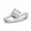 Thumbnail Image 1 of 1/2 CT. T.W. Diamond Twist Solitaire Engagement Ring in 14K White Gold