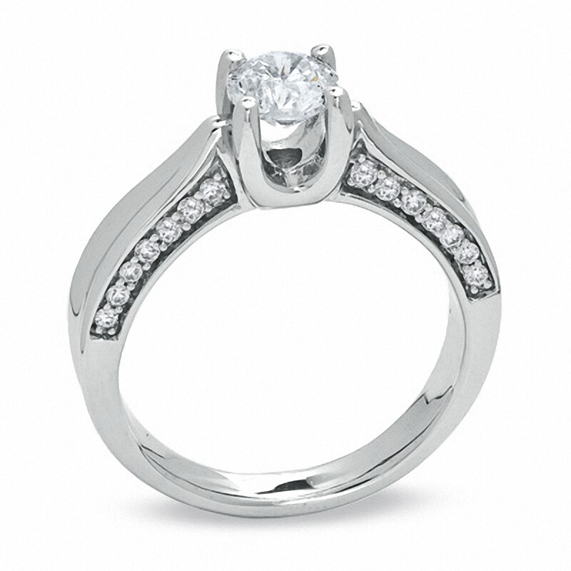 Main Image 2 of 1 CT. T.W. Diamond Engagement Ring in 14K White Gold
