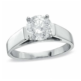 1-1/2 CT. Diamond Solitaire Engagement Ring in 14K White Gold (K/I3)