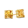 Thumbnail Image 1 of 6.0mm Cushion-Cut Citrine Stud Earrings in 10K Gold