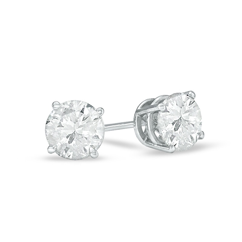 Brilliance Fine Jewelry 1/4 T.W. Diamond 10 Kt White Gold Stud Earrings  (H-I, I2-I3) 