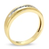 Thumbnail Image 1 of Men's 1/10 CT. T.W. Diamond Wedding Band in 10K Gold