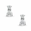 Thumbnail Image 1 of 1 CT. T.W. Diamond Double Drop Earrings in 14K White Gold