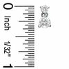 Thumbnail Image 2 of 1 CT. T.W. Diamond Double Drop Earrings in 14K White Gold