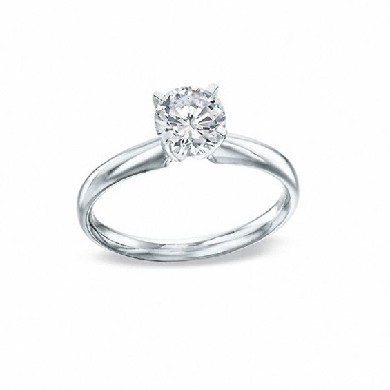 1 CT. Diamond Solitaire Engagement Ring in 14K White Gold