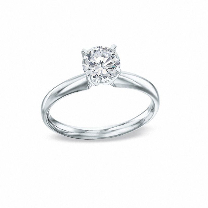 Main Image 1 of 1 CT. Diamond Solitaire Engagement Ring in 14K White Gold