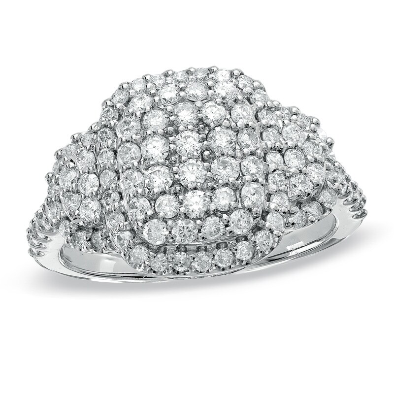 Main Image 1 of 1 CT. T.W. Composite Diamond Fashion Ring in 14K White Gold