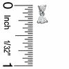 Thumbnail Image 2 of 1/4 CT. T.W. Diamond Double Drop Earrings in 14K White Gold