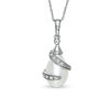 Thumbnail Image 1 of Freshwater Cultured Pearl Pendant in 10K White Gold with Diamond Accents