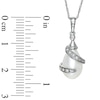 Thumbnail Image 2 of Freshwater Cultured Pearl Pendant in 10K White Gold with Diamond Accents