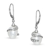 Thumbnail Image 1 of Freshwater Cultured Pearl Wrap Drop Earrings in 10K White Gold with Diamond Accents