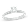 Thumbnail Image 0 of 1/2 CT. Diamond Solitaire Engagement Ring in 14K White Gold (J/I3)
