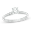 Thumbnail Image 1 of 1/2 CT. Diamond Solitaire Engagement Ring in 14K White Gold (J/I3)