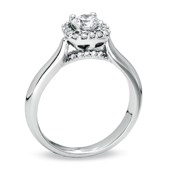 5/8 CT. T.w. Diamond Engagement Ring in 14K White Gold