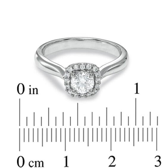 5/8 CT. T.w. Diamond Engagement Ring in 14K White Gold