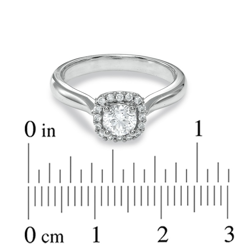 5/8 CT. T.W. Diamond Engagement Ring in 14K White Gold