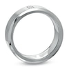 Thumbnail Image 2 of Men's 1/10 CT. T.W. Square-Cut Diamond 7.0mm Titanium Wedding Band - Size 10