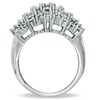 Thumbnail Image 2 of 2 CT. T.W. Diamond Flower Basket Ring in 10K White Gold