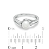 Thumbnail Image 3 of 6.0mm Freshwater Cultured Pearl and White Sapphire Ring in 10K White Gold