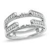 Thumbnail Image 1 of 1/2 CT. T.W. Diamond Vintage-Style Cathedral Solitaire Enhancer in 14K White Gold