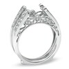 Thumbnail Image 2 of 1/2 CT. T.W. Diamond Vintage-Style Cathedral Solitaire Enhancer in 14K White Gold