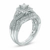 Thumbnail Image 2 of 1/2 CT. T.W. Princess-Cut Diamond Twist Bridal Set in 14K White Gold