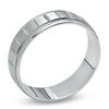 Thumbnail Image 2 of 6.0mm Diamond-Cut Wedding Band in 10K White Gold