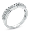 Thumbnail Image 1 of 1/2 CT. T.W. Diamond Twist Contour Band in 14K White Gold