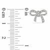 Thumbnail Image 2 of Diamond Accent Bow Earrings in Sterling Silver