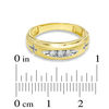 Thumbnail Image 2 of Ladies' Diamond Accent Cross Wedding Band in 14K Gold