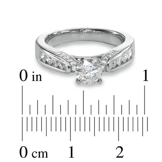 1-1/2 CT. T.w. Certified Diamond Engagement Ring in 14K White Gold