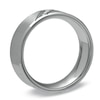 Thumbnail Image 1 of Men's Diamond Accent Three Stone Slanted Ring in Stainless Steel - Size 9