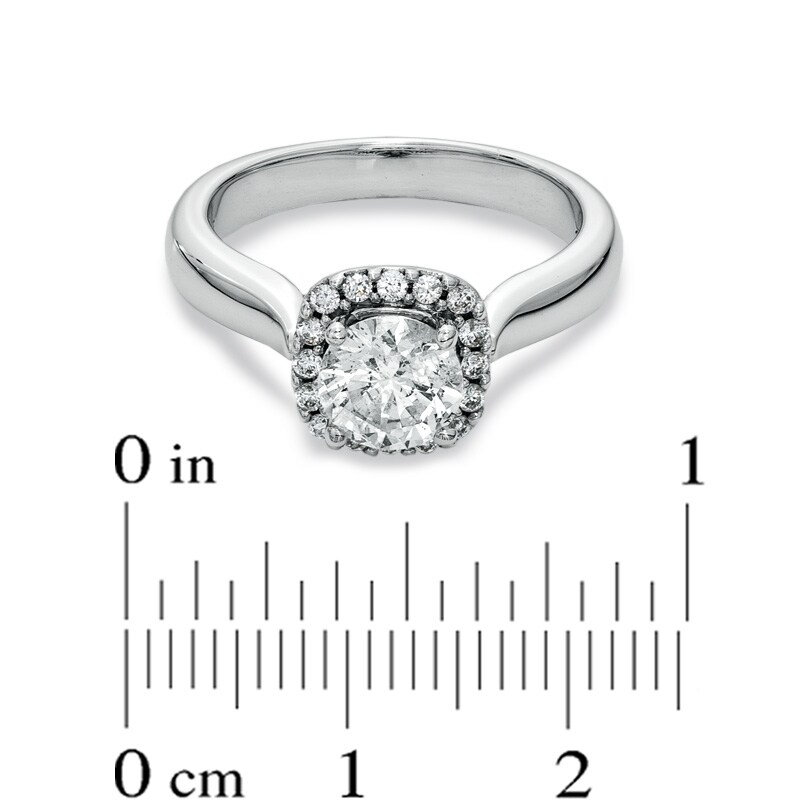 1-1/4 CT. T.W. Diamond Frame Engagement Ring in 14K White Gold