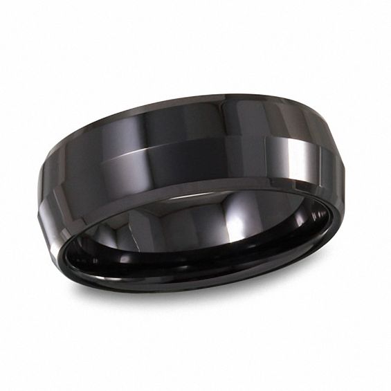 Men S 8 0mm Ceramic Dome Wedding Band Bands Zales Men S 8 0mm Ceramic Dome Wedding Band