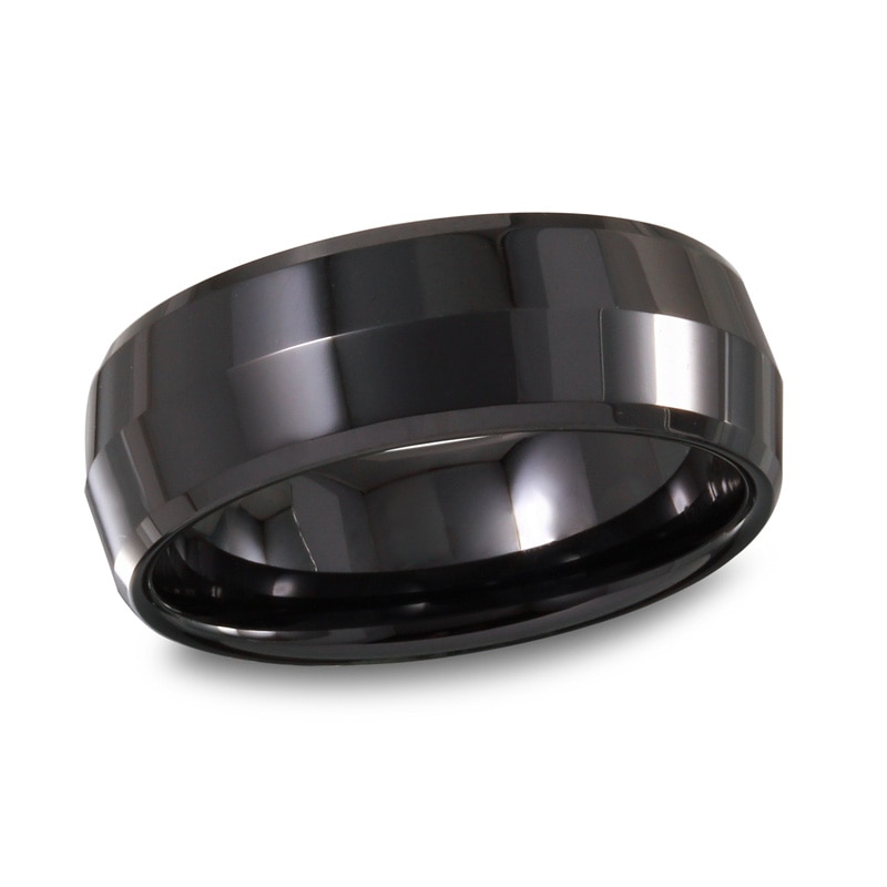Main Image 1 of Men's 8.0mm Ceramic Dome Wedding Band