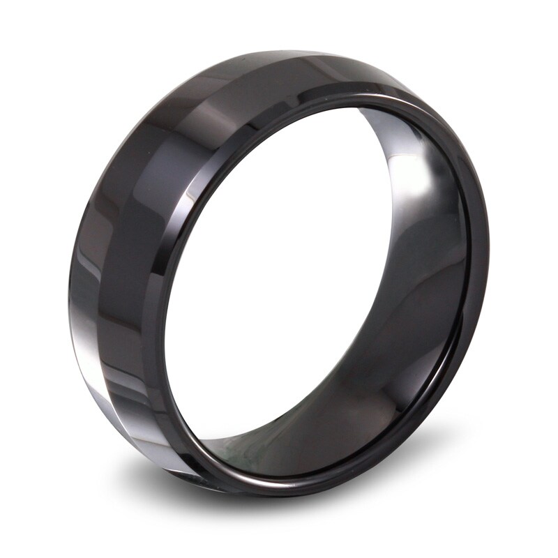 Main Image 2 of Men's 8.0mm Ceramic Dome Wedding Band