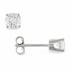 Thumbnail Image 1 of 4.0mm Lab-Created White Sapphire Stud Earrings in 10K White Gold
