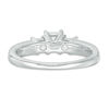 Thumbnail Image 2 of 1-1/2 CT. T.W. Princess-Cut Diamond Three Stone Bridal Set in 14K White Gold