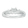 Thumbnail Image 3 of 1-1/2 CT. T.W. Princess-Cut Diamond Three Stone Bridal Set in 14K White Gold