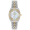 Thumbnail Image 0 of Ladies' Citizen Eco-Drive® Silhouette Two-Tone Stainless Steel Watch with Diamond Markers (Model: EW1594-55D)