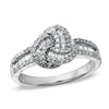 Thumbnail Image 0 of 1/2 CT. T.W. Diamond Twisted Knot Ring in 10K White Gold