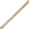 Thumbnail Image 1 of 1 CT. T.W. Diamond "S" Link Bracelet in 10K Gold - 7.25"