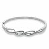 Thumbnail Image 1 of 1/4 CT. T.W. Diamond Raindrop Bangle in Sterling Silver