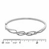Thumbnail Image 2 of 1/4 CT. T.W. Diamond Raindrop Bangle in Sterling Silver