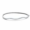 Thumbnail Image 1 of 1/7 CT. T.W. Diamond Wavy Bangle in Sterling Silver