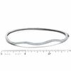 Thumbnail Image 2 of 1/7 CT. T.W. Diamond Wavy Bangle in Sterling Silver