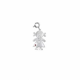 Bracelet Charms Bracelets Zales Birthstone Name Charm In Sterling Silver 8 Characters And 1 Stone