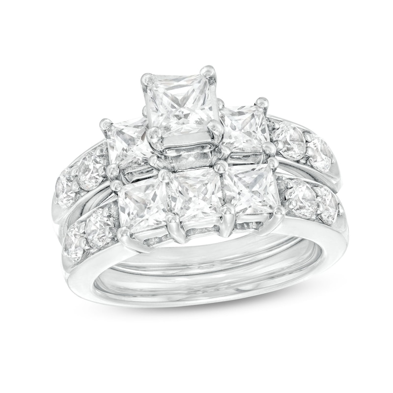 0.75 - 1.50 CTW 14K Prong Setting Pear Shaped Lab Grown Diamond Engagement Ring - Kylie 14K White Gold / 1.50 CTW