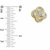 Thumbnail Image 2 of 1/3 CT. T.W. Diamond Flower Petal Earrings in 10K Gold