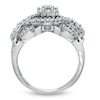 Thumbnail Image 2 of 1 CT. T.W. Diamond Open Crisscross Flower Ring in 10K White Gold